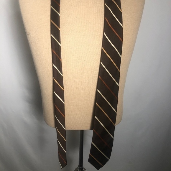 Mens Vintage Brown Tie. From Paris. - Picture 1 of 3